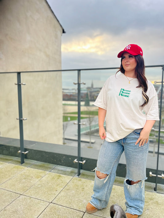 PLEASE PLEASE PLEASE BOYFRIEND FIT TEE