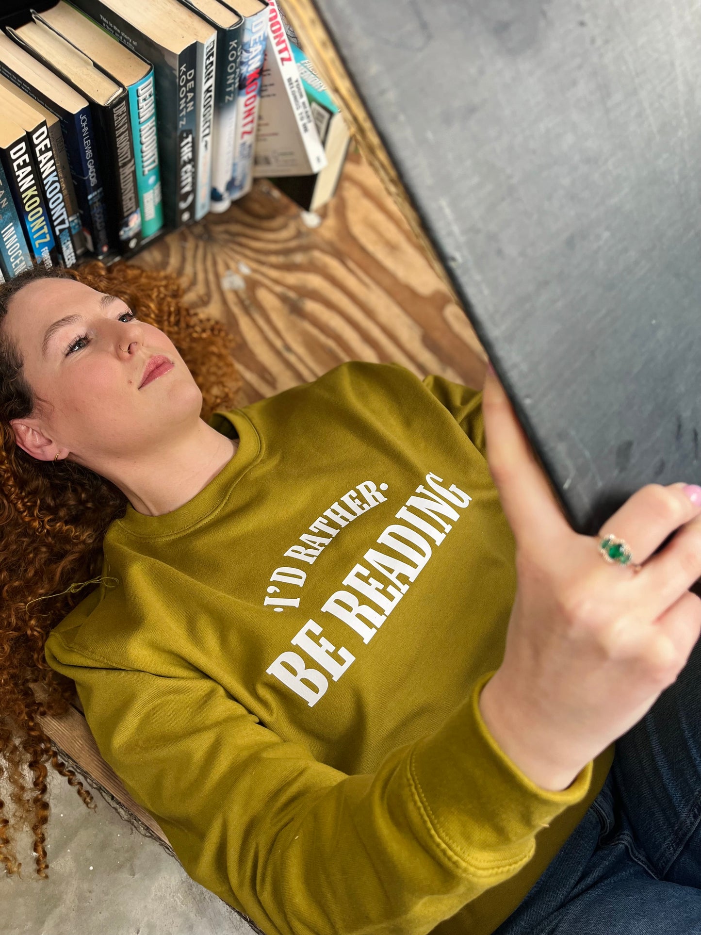 I’D RATHER BE READING SWEATER