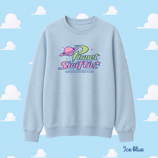 sweater with planet swiftie logo for Taylor Swift fans