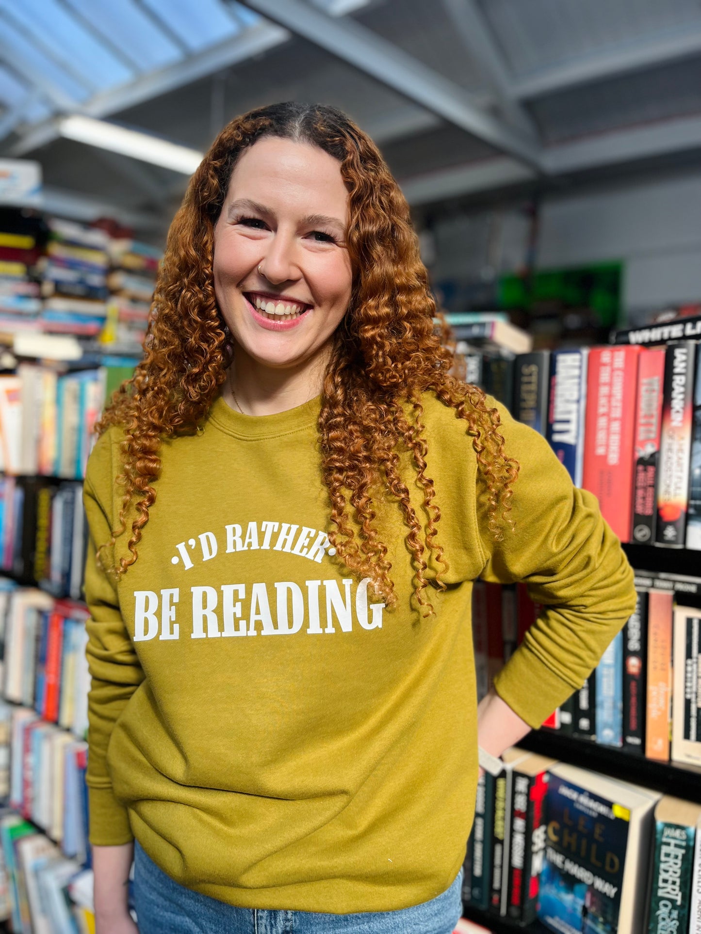 I’D RATHER BE READING SWEATER