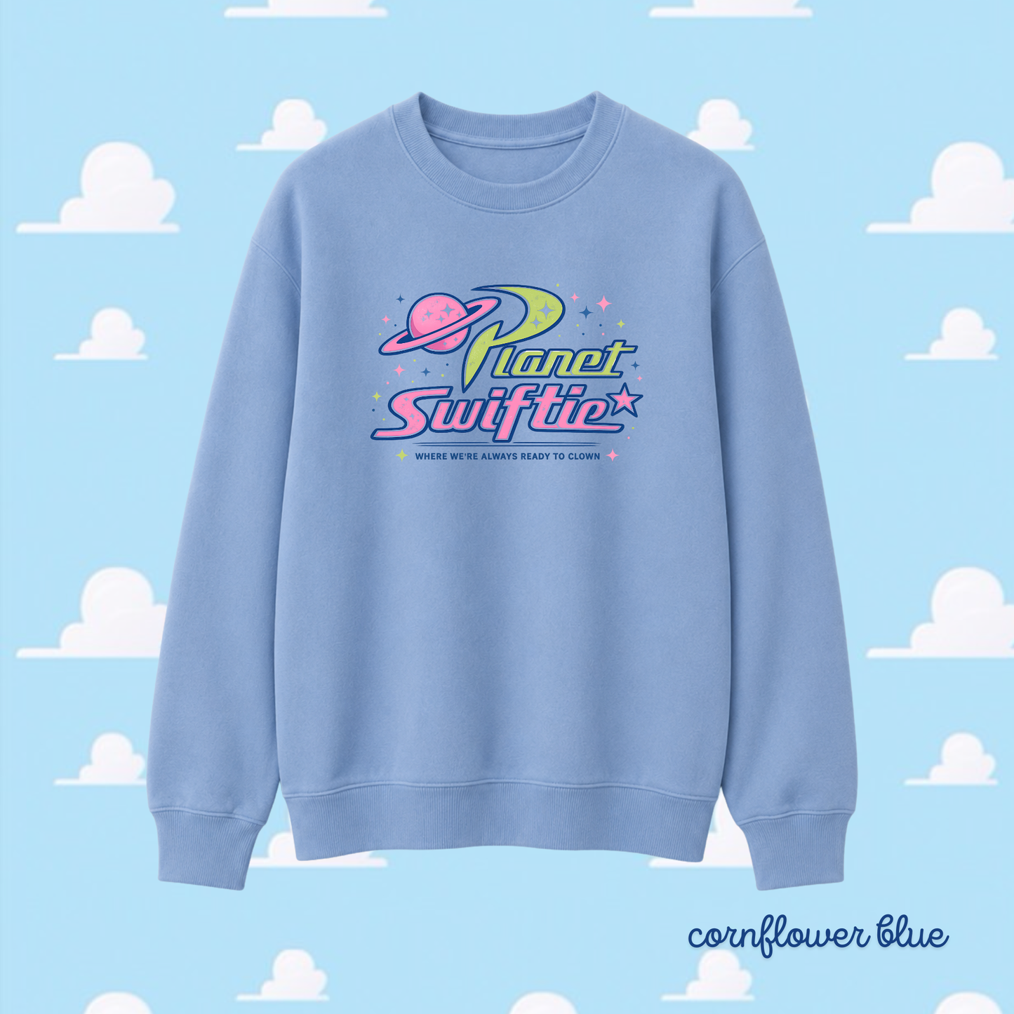 sweater with planet swiftie logo for Taylor Swift fans