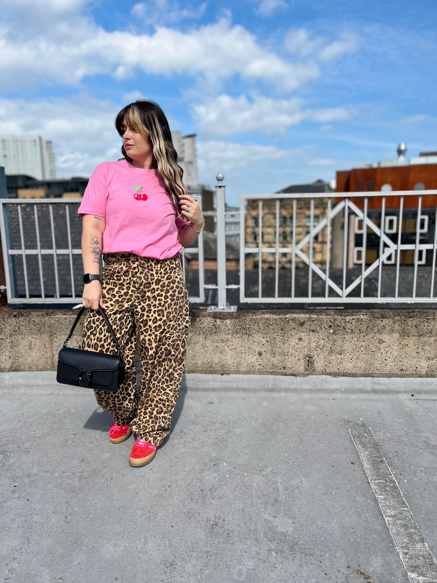 CHERRY PRINT T-SHIRT