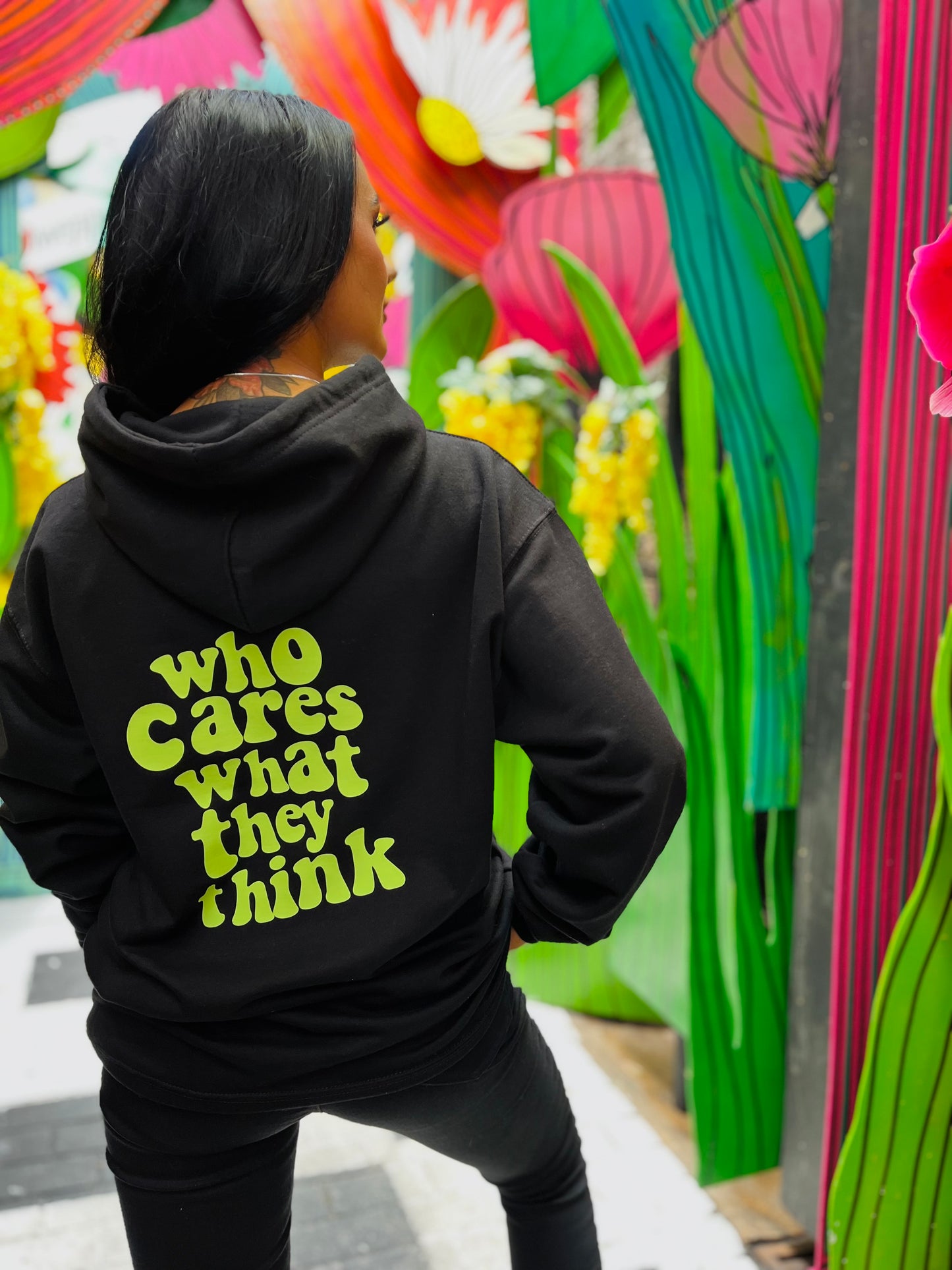 WHO CARES WHAT THEY THINK HOODIE - NEW COLOUR SCHEME