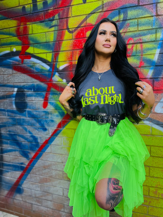 ABOUT LAST NIGHT TEE