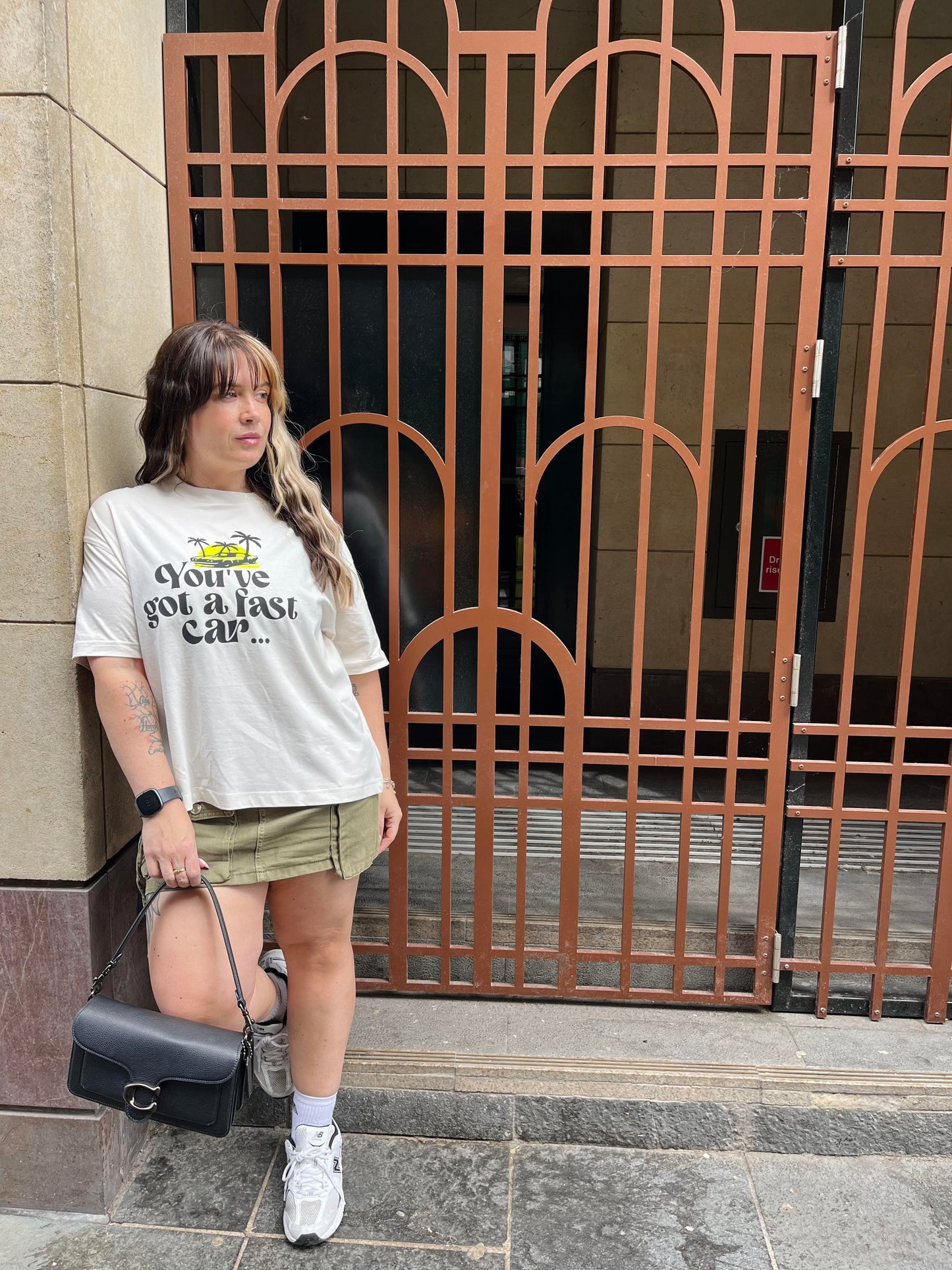 YOU'VE GOT A FAST CAR OVERSIZED BOXY TEE