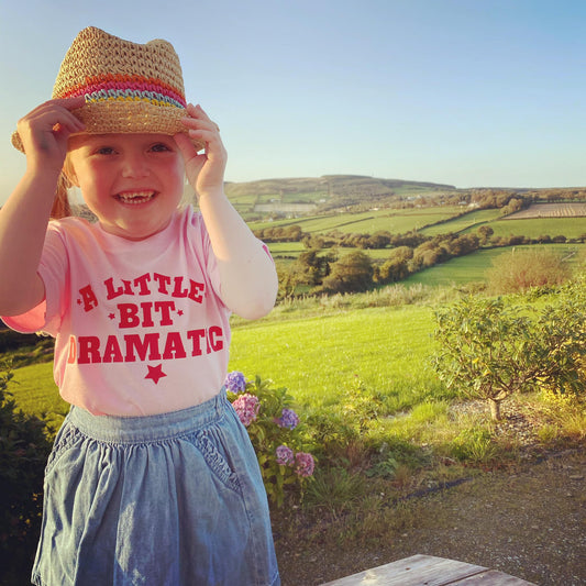 LITTLE BIT DRAMATIC KIDS TEE-ThePaperPress