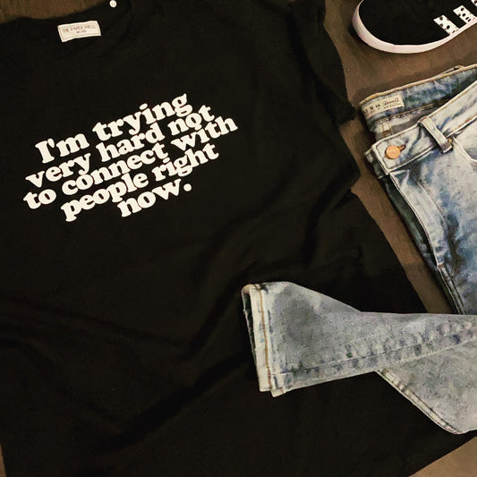 CONNECT WITH PEOPLE TEE-ThePaperPress