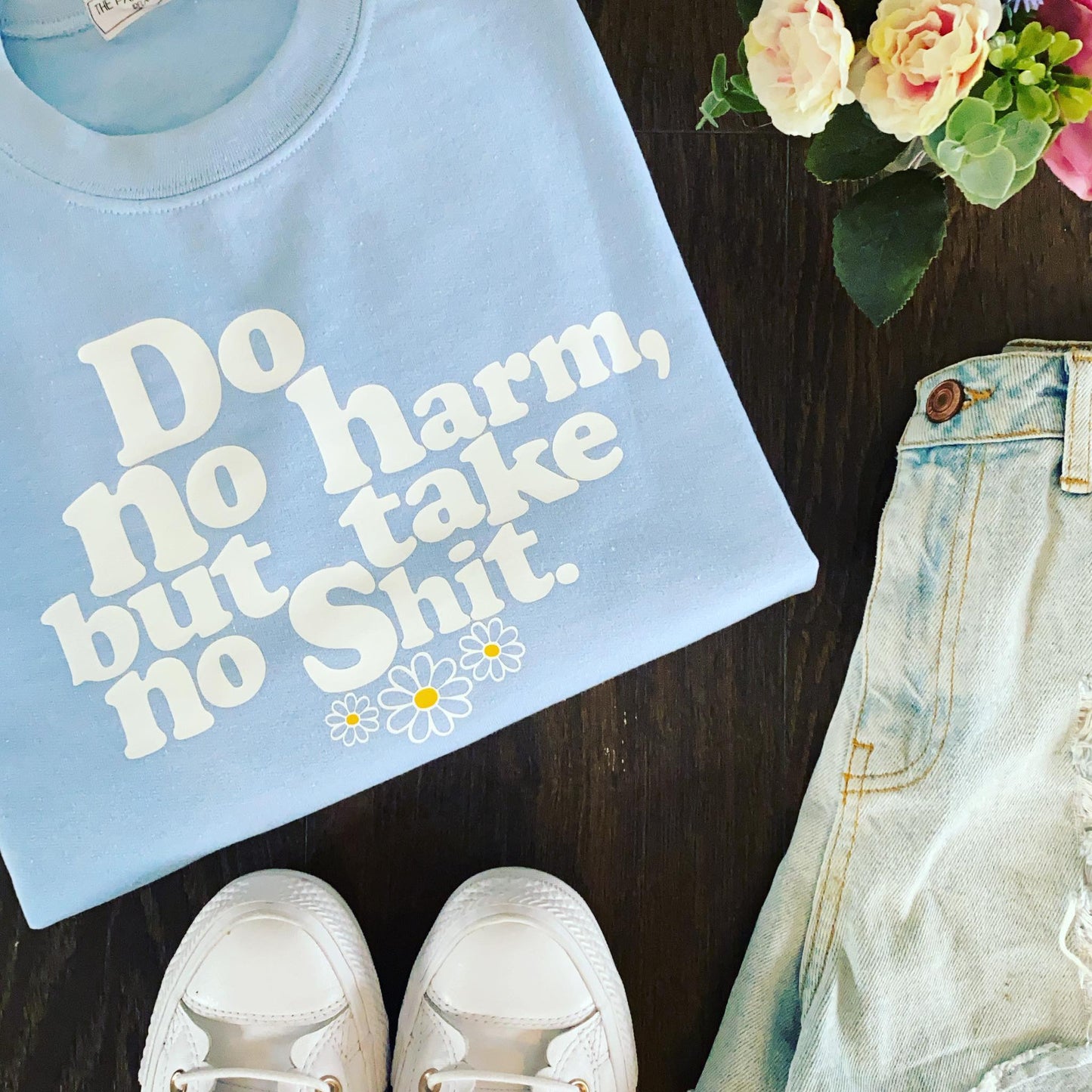 DO NO HARM TAKE NO SHIT SWEATER-ThePaperPress