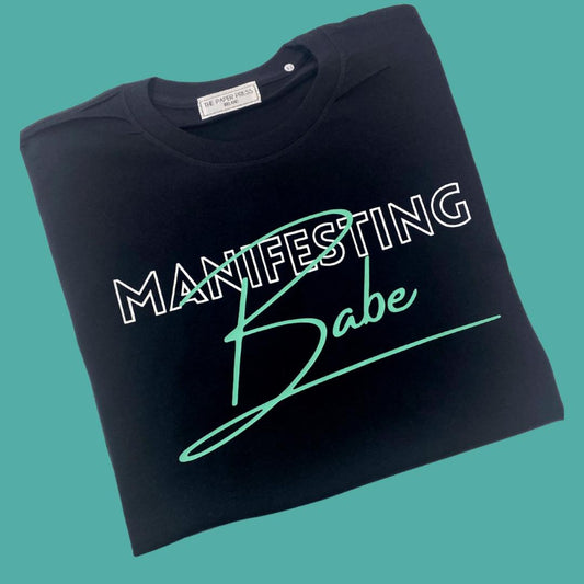 MANIFESTING BABE TEE-ThePaperPress