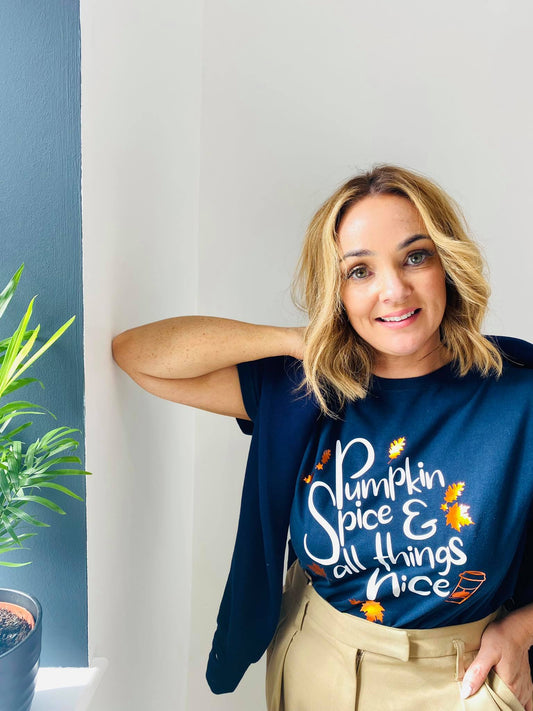 PUMPKIN SPICE AND ALL THINGS NICE TEE-ThePaperPress
