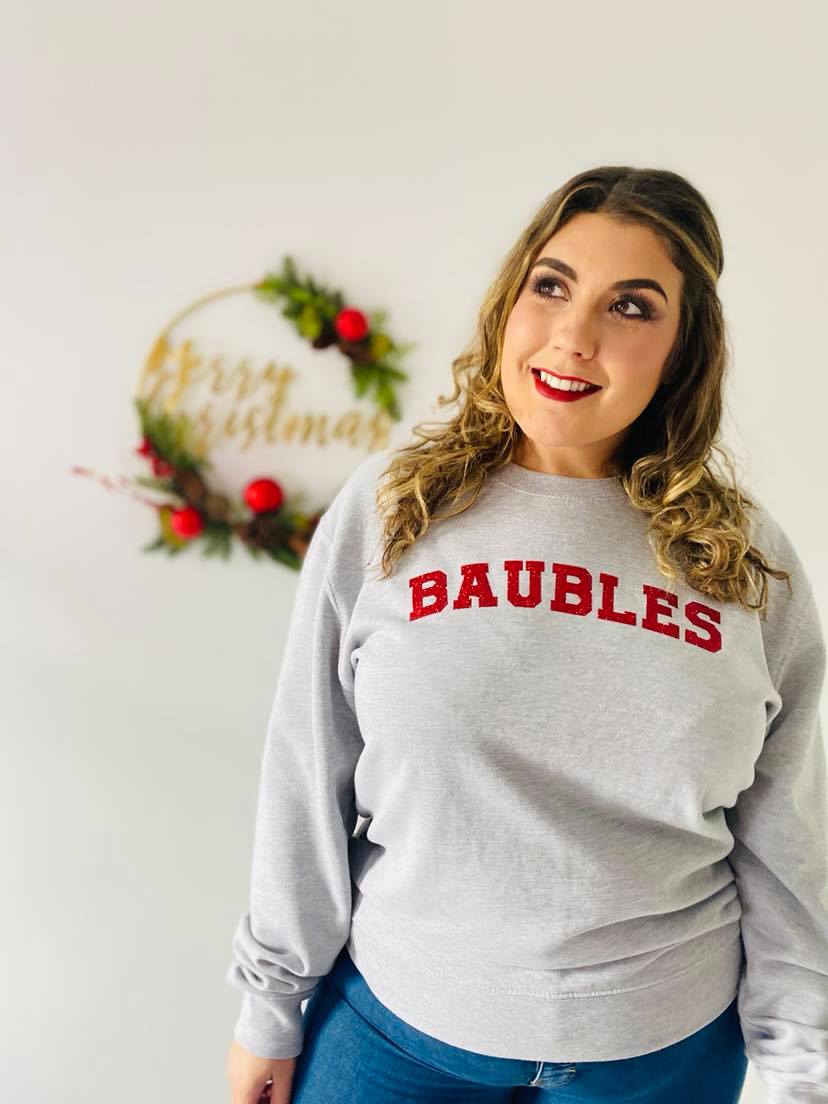 BAUBLES CHRISTMAS SWEATER-ThePaperPress