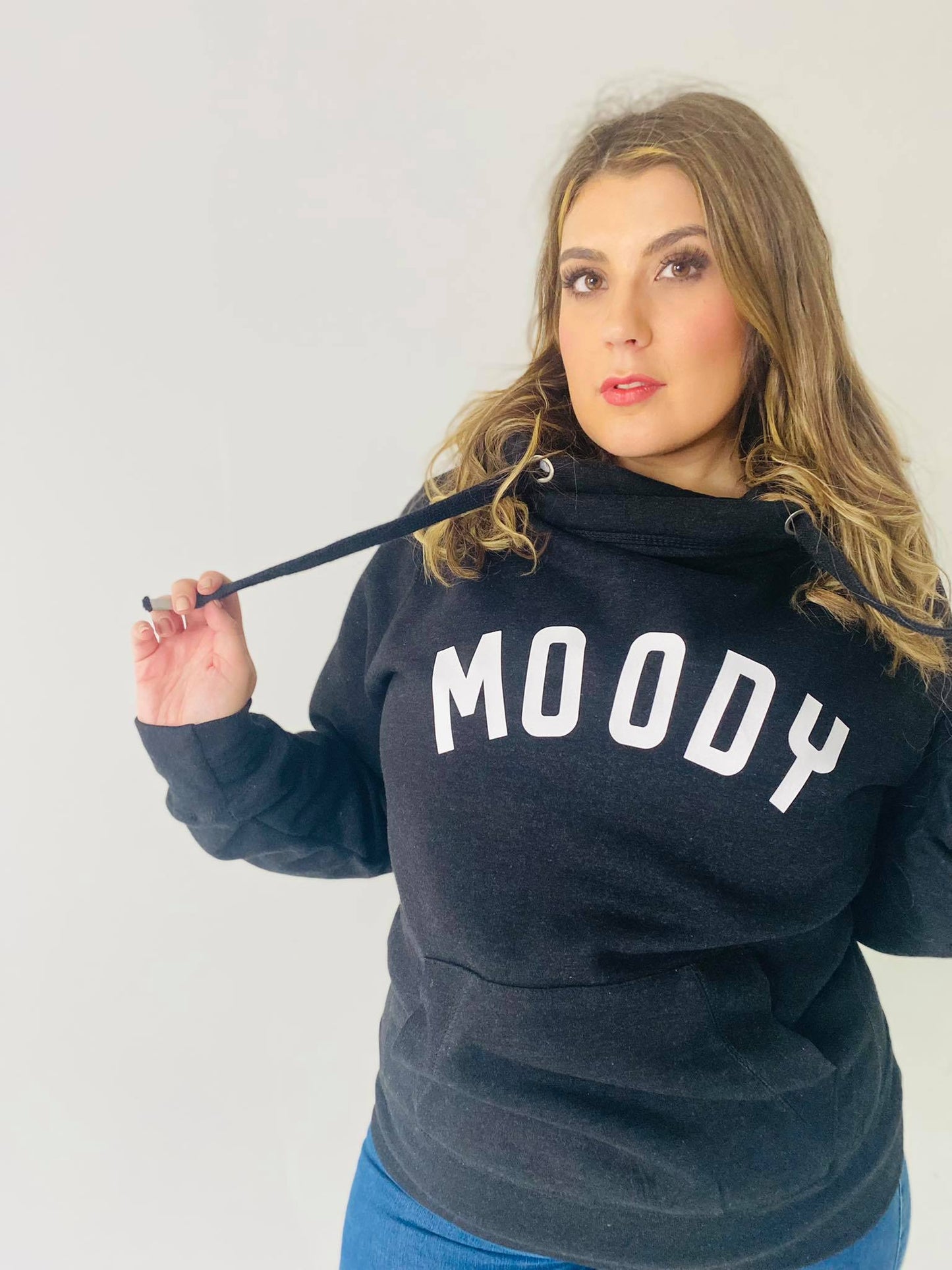 MOODY CROSS NECK HOODIE | NEW COLOURS-ThePaperPress