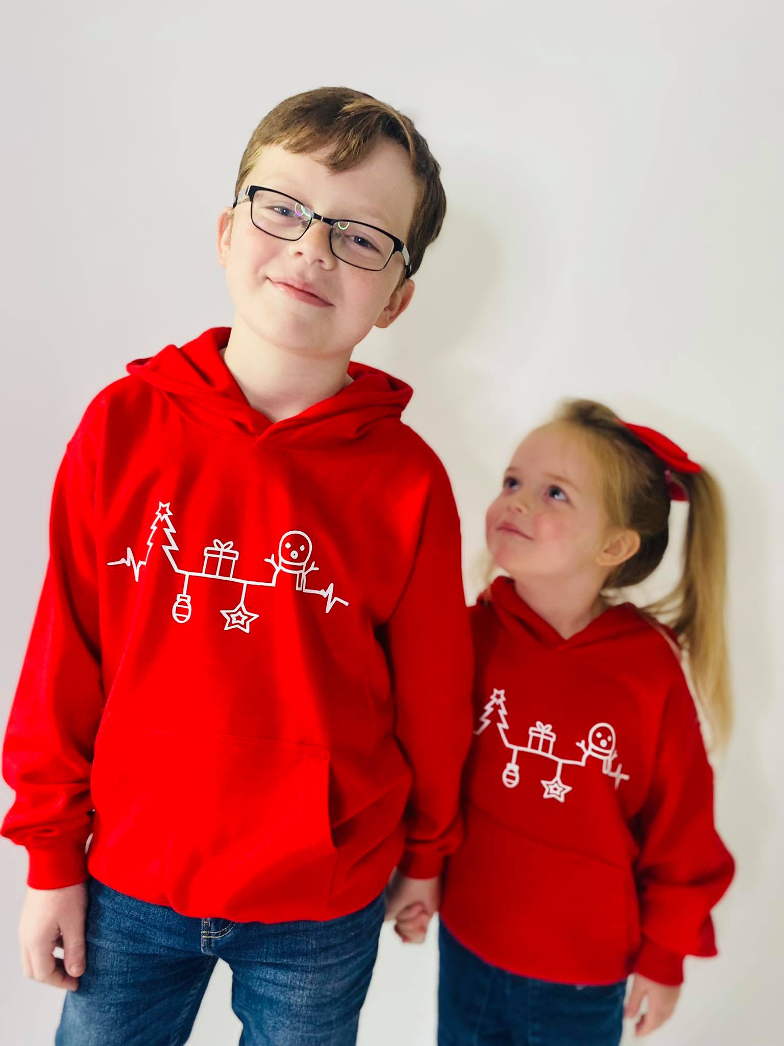 KIDS CHRISTMAS SKYLINE HOODIE-ThePaperPress