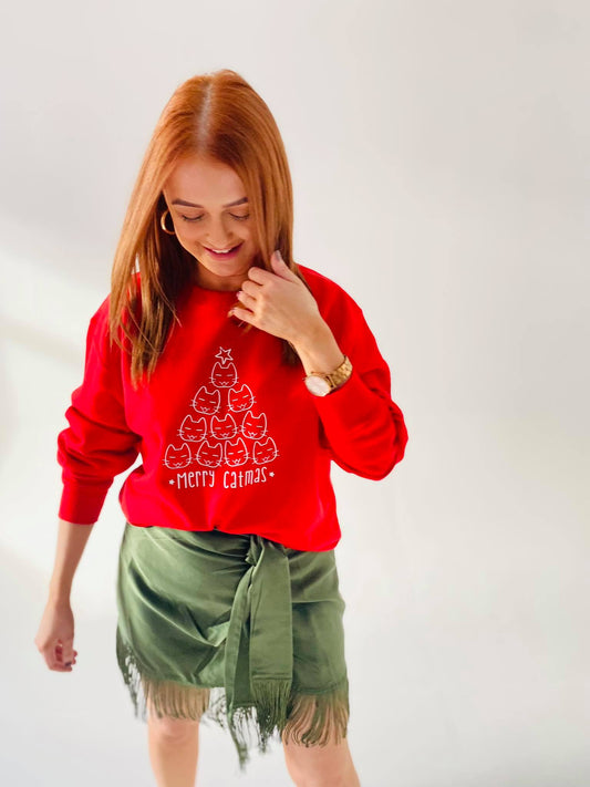 MERRY CATMAS CHRISTMAS SWEATER-ThePaperPress