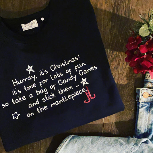 NAUGHTY CHRISTMAS POEM SWEATER-ThePaperPress
