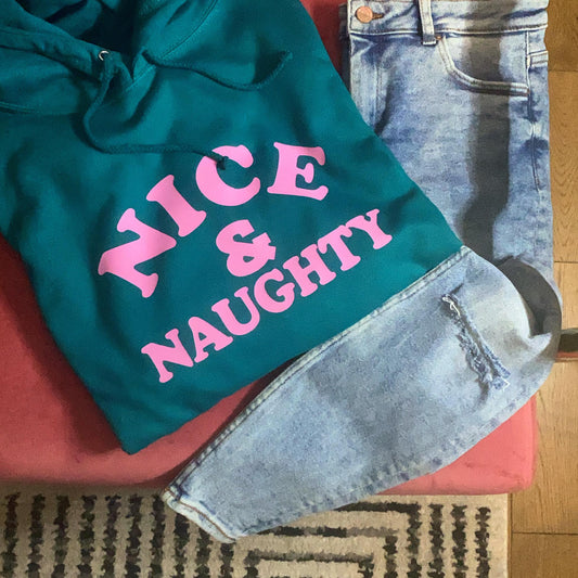 NICE & NAUGHTY HOODIE-ThePaperPress