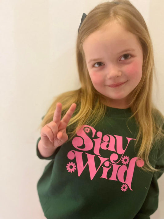 STAY WILD KIDS SPRING SWEATER