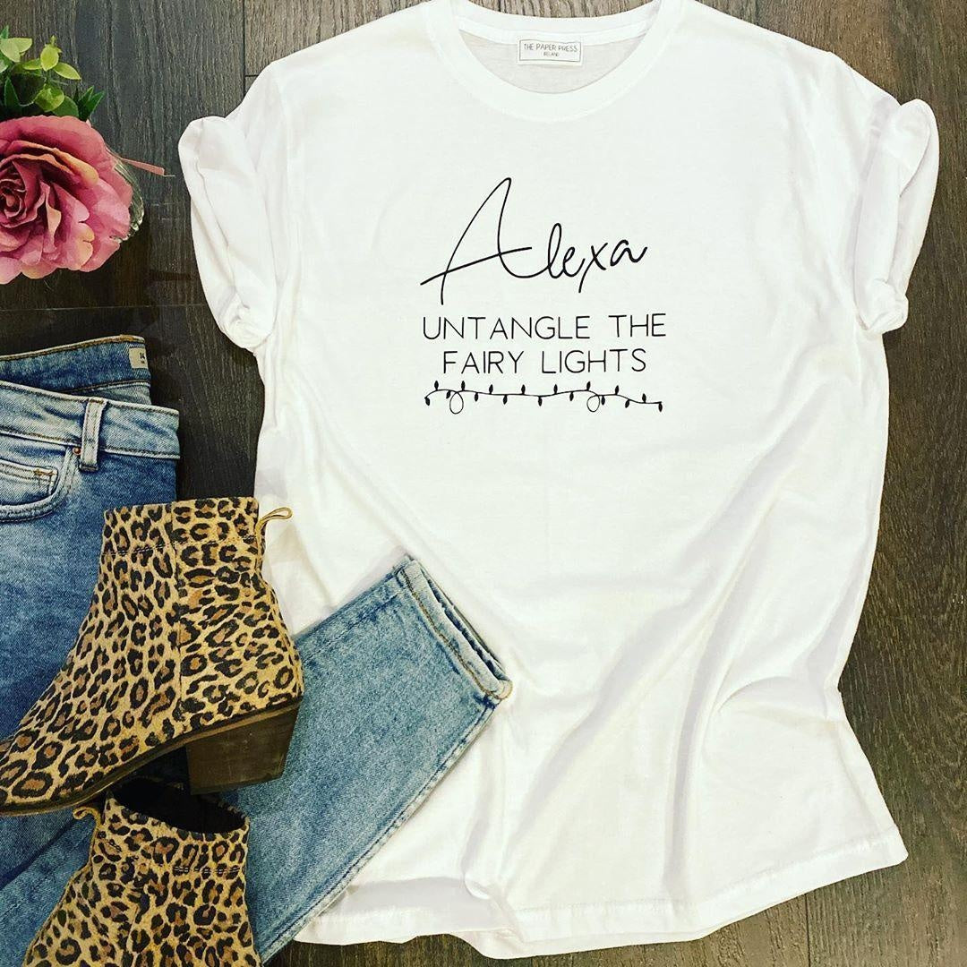 ALEXA UNTANGLE THE FAIRY LIGHTS TEE