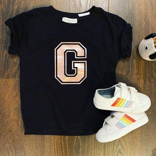 CUSTOM | KIDS INITIAL TEE