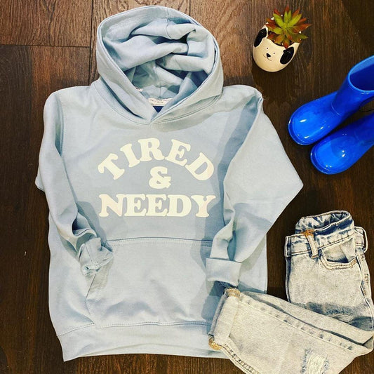 TIRED & NEEDY KIDS HOODIE