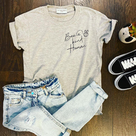 BEE A KIND HUMAN KIDS TEE