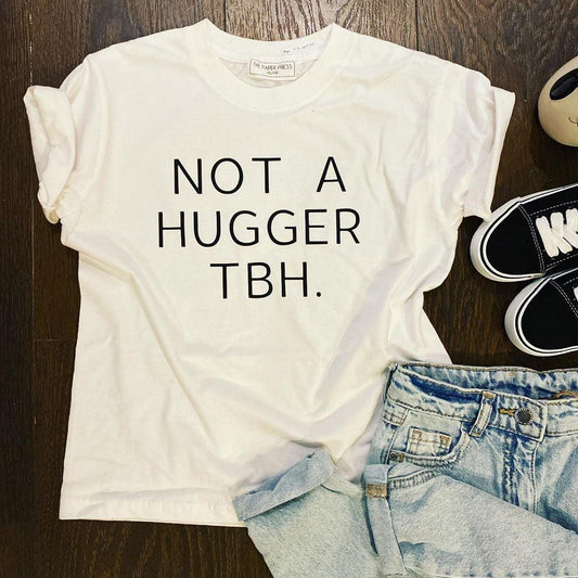 NOT A HUGGER KIDS TEE
