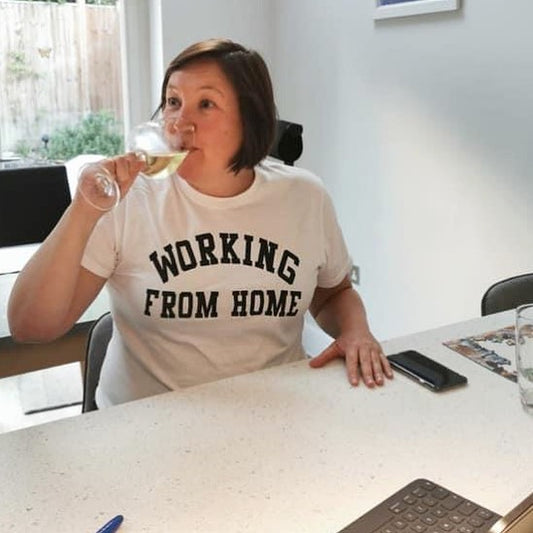 WORKING FROM HOME SLOGAN TEE