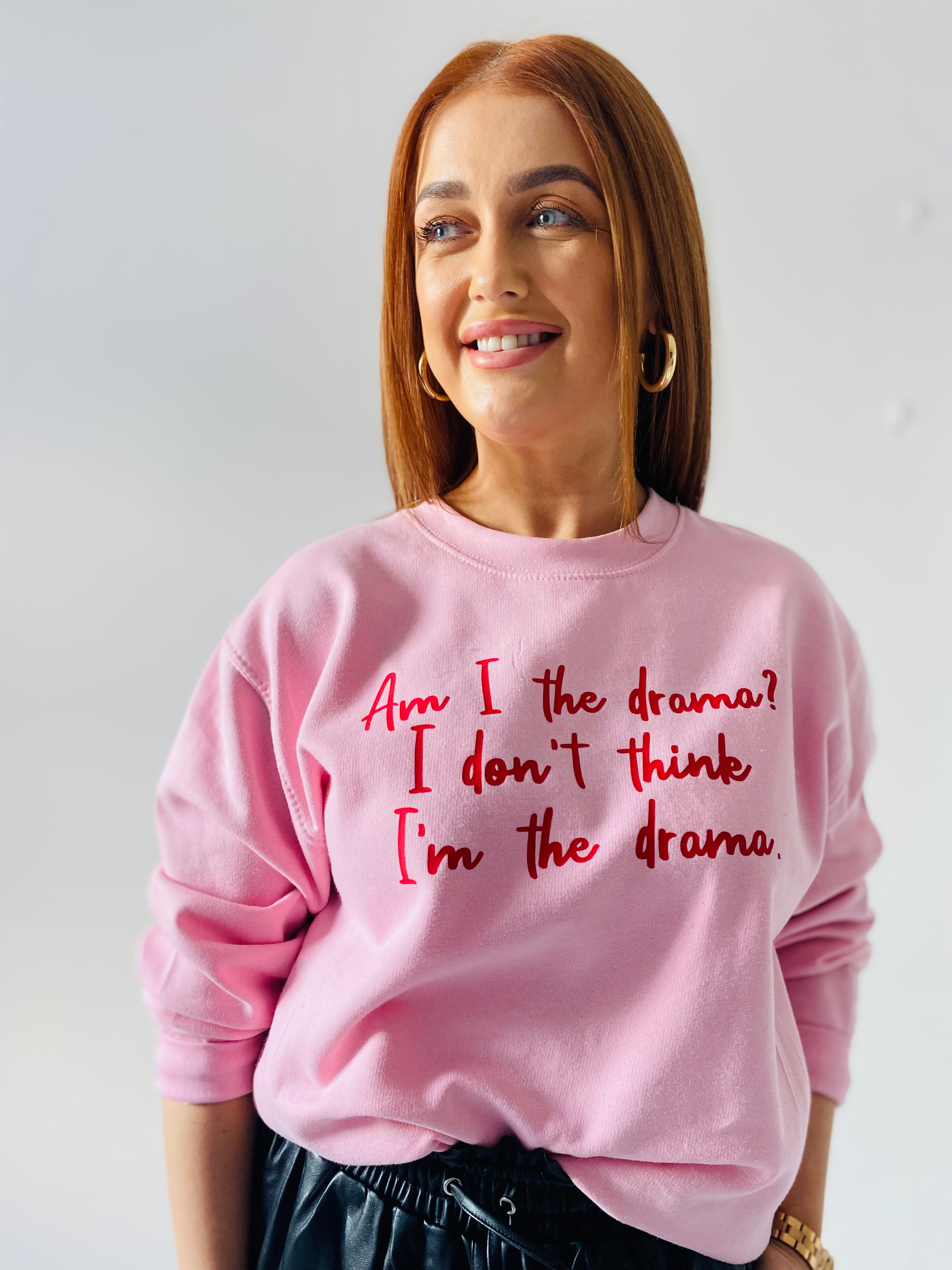 AM I THE DRAMA? SWEATER-ThePaperPress