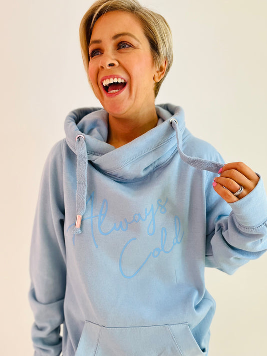 ALWAYS COLD CROSS NECK HOODIE