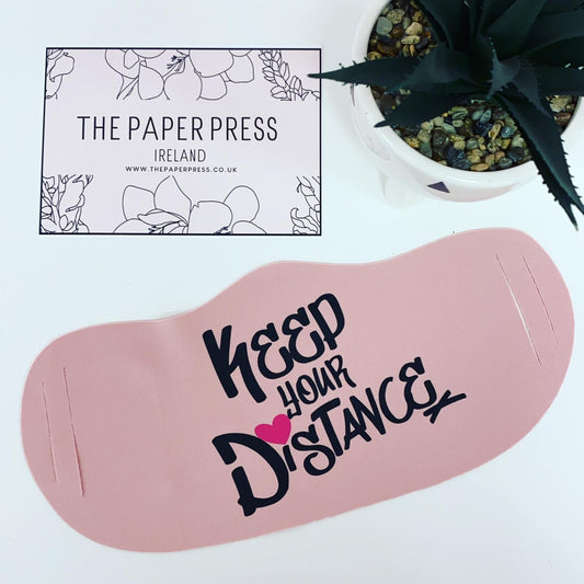 KEEP YOUR DISTANCE REUSABLE FACE MASK