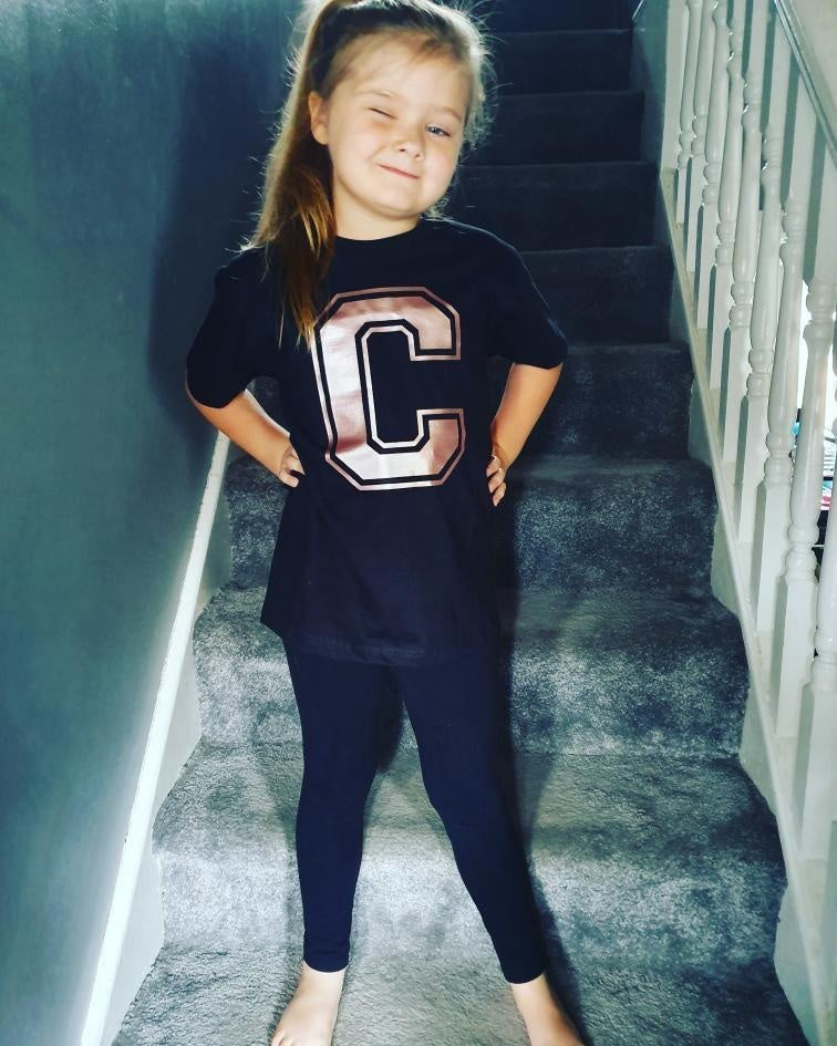 CUSTOM | KIDS INITIAL TEE