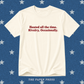 Vanilla Heated Rivalry coded T-shirt featuring the slogan “Heated all the time. Rivalry, Occasionally.” in dark red retro lettering, hand-printed by The Paper Press.