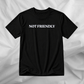 Not Friendly Black Slogan T-Shirt | Funny Graphic Tee