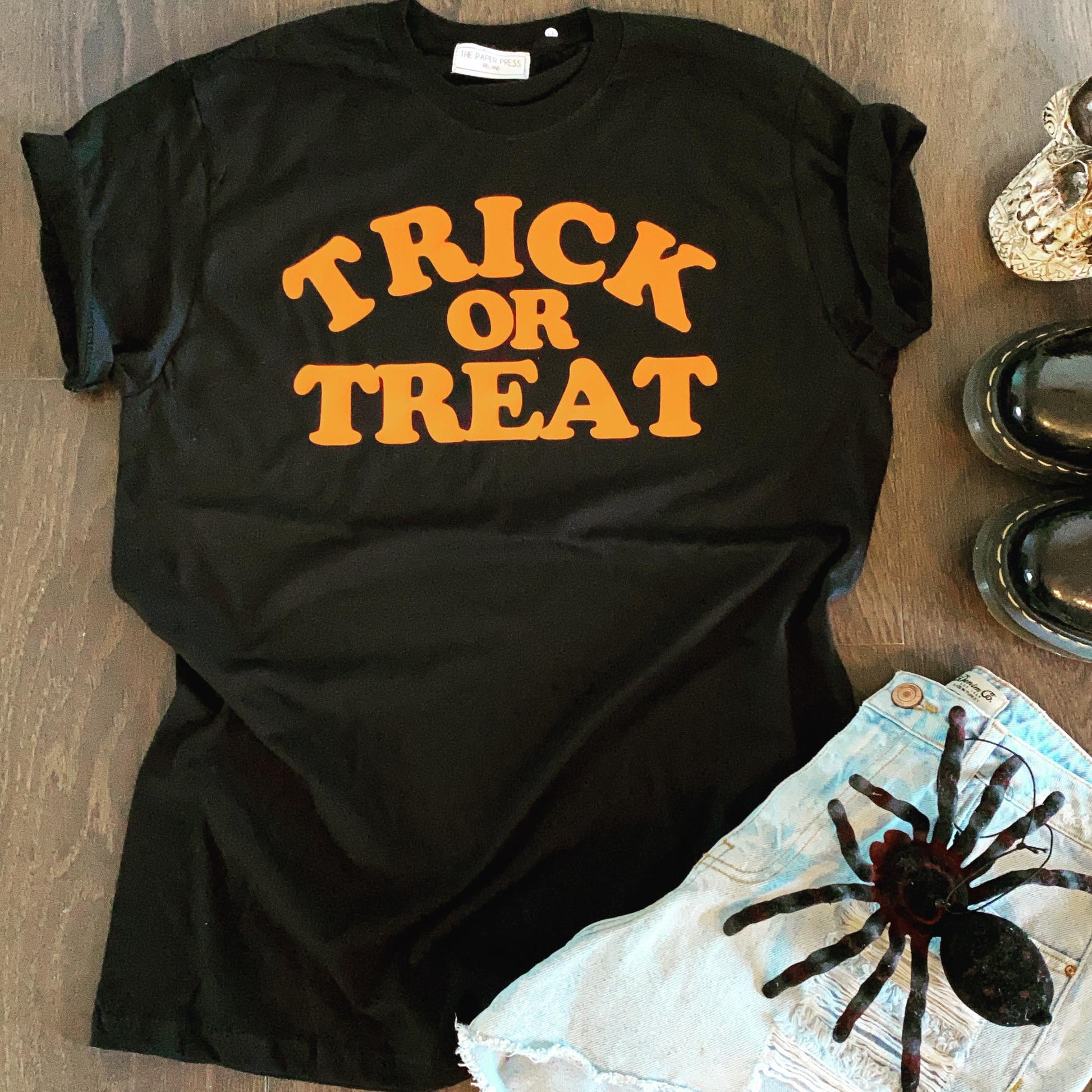 TRICK OR TREAT HALLOWEEN TEE-ThePaperPress