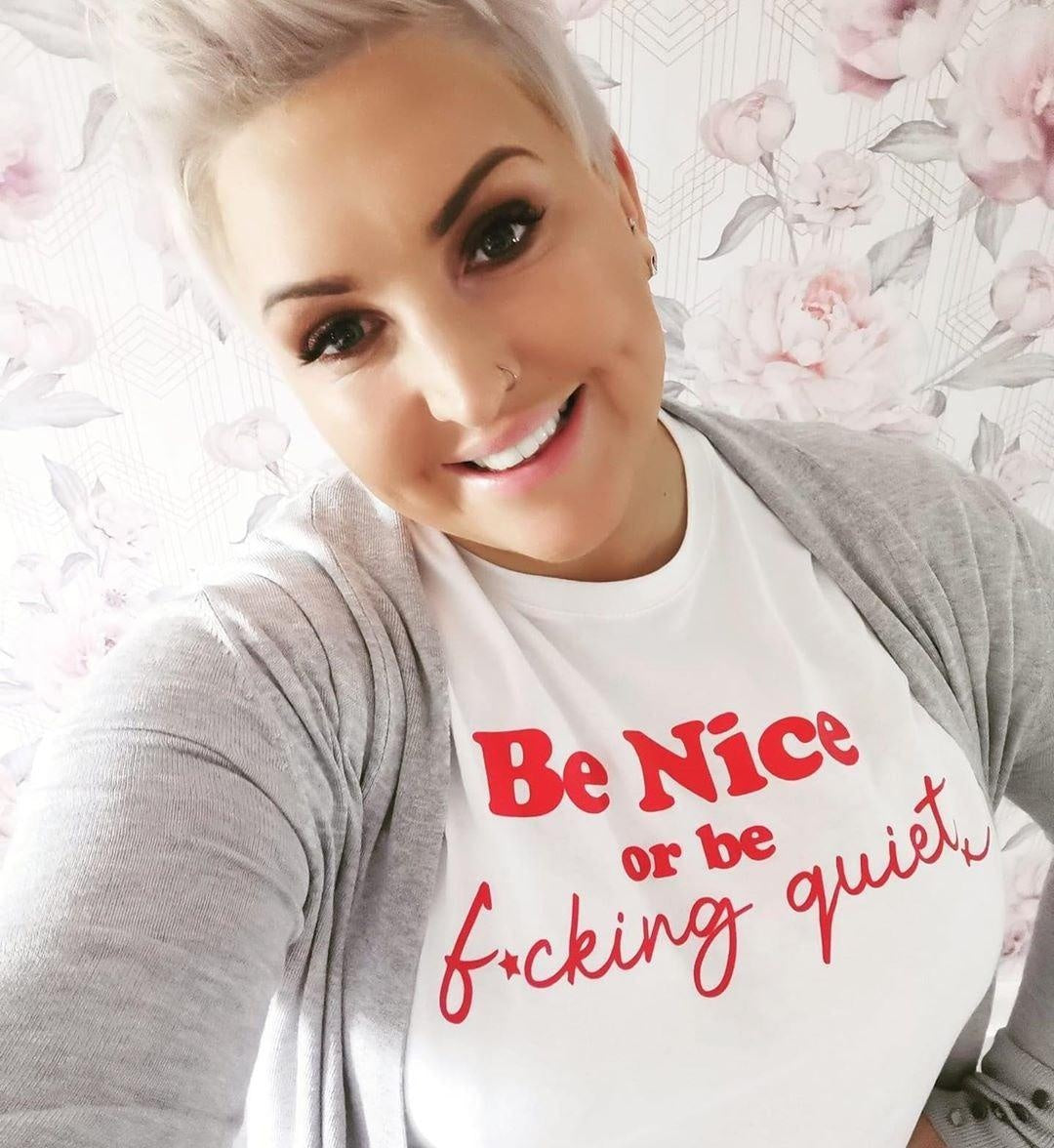 BE NICE OR BE F*CKING QUIET TEE
