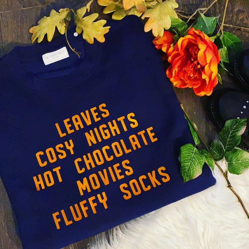 AUTUMN SLOGAN SWEATER