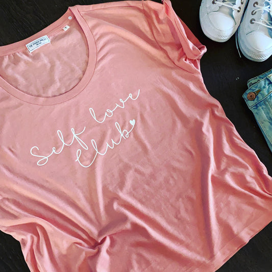 SELF LOVE CLUB SCOOP NECK RELAXED FIT TEE-ThePaperPress