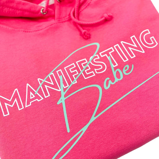 MANIFESTING BABE HOODIE-ThePaperPress