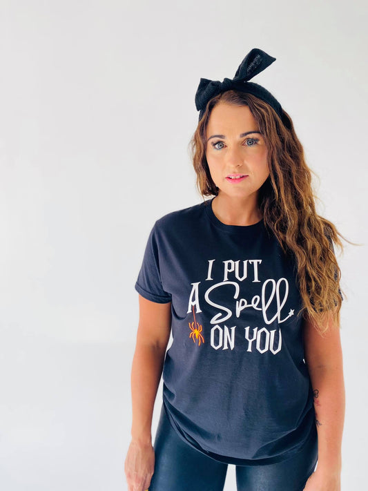 I PUT A SPELL ON YOU HALLOWEEN TEE-ThePaperPress