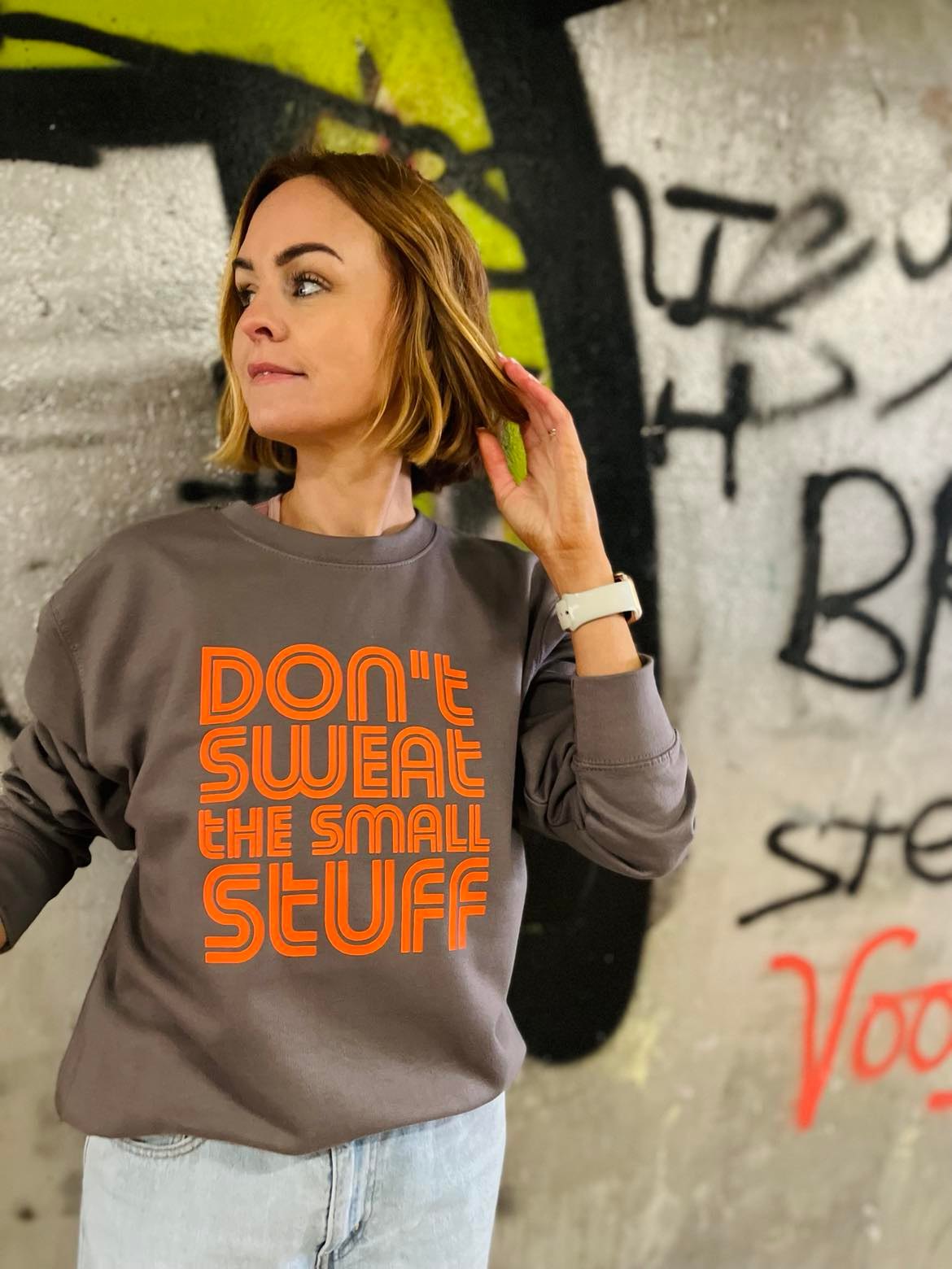 DON'T SWEAT THE SMALL STUFF SWEATER