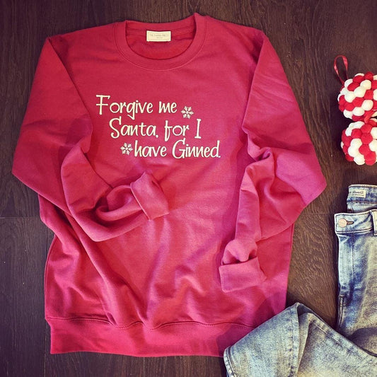 FORGIVE ME SANTA SWEATER