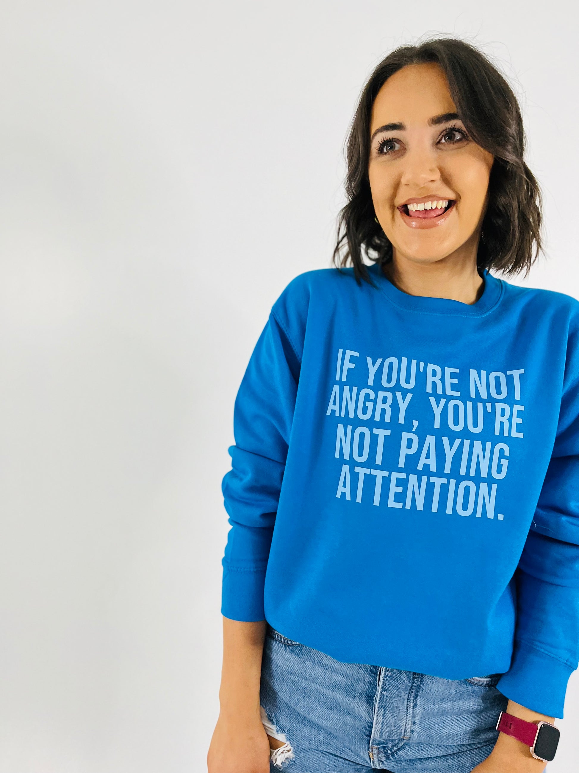 IF YOU'RE NOT ANGRY SWEATER | NEW-ThePaperPress