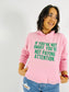 SALE | SMALL IF YOU'RE NOT ANGRY HOODIE | BABY PINK WITH GREEN TEXT