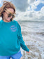 Jade Colour Beach Sweater Sweatshirt New reverse print