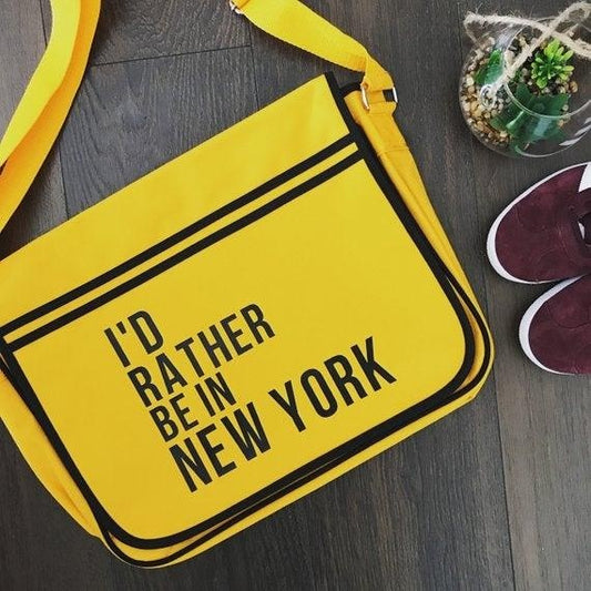 SLOGAN MESSENGER BAG