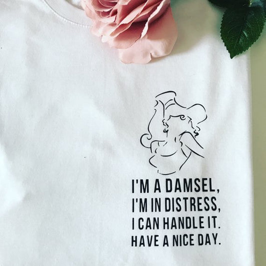 I'M A DAMSEL TEE