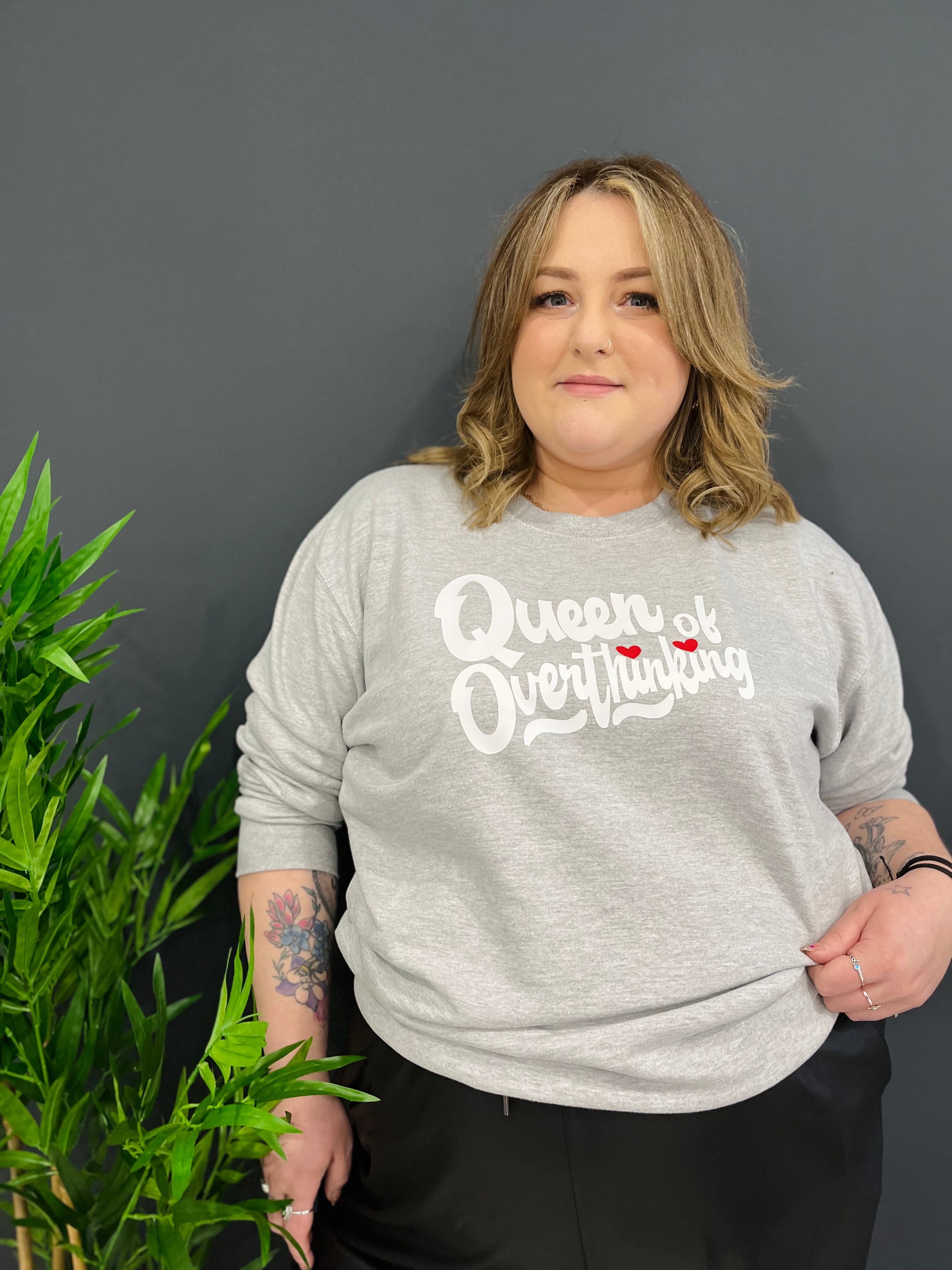 QUEEN OF OVERTHINKING SWEATER – ThePaperPress