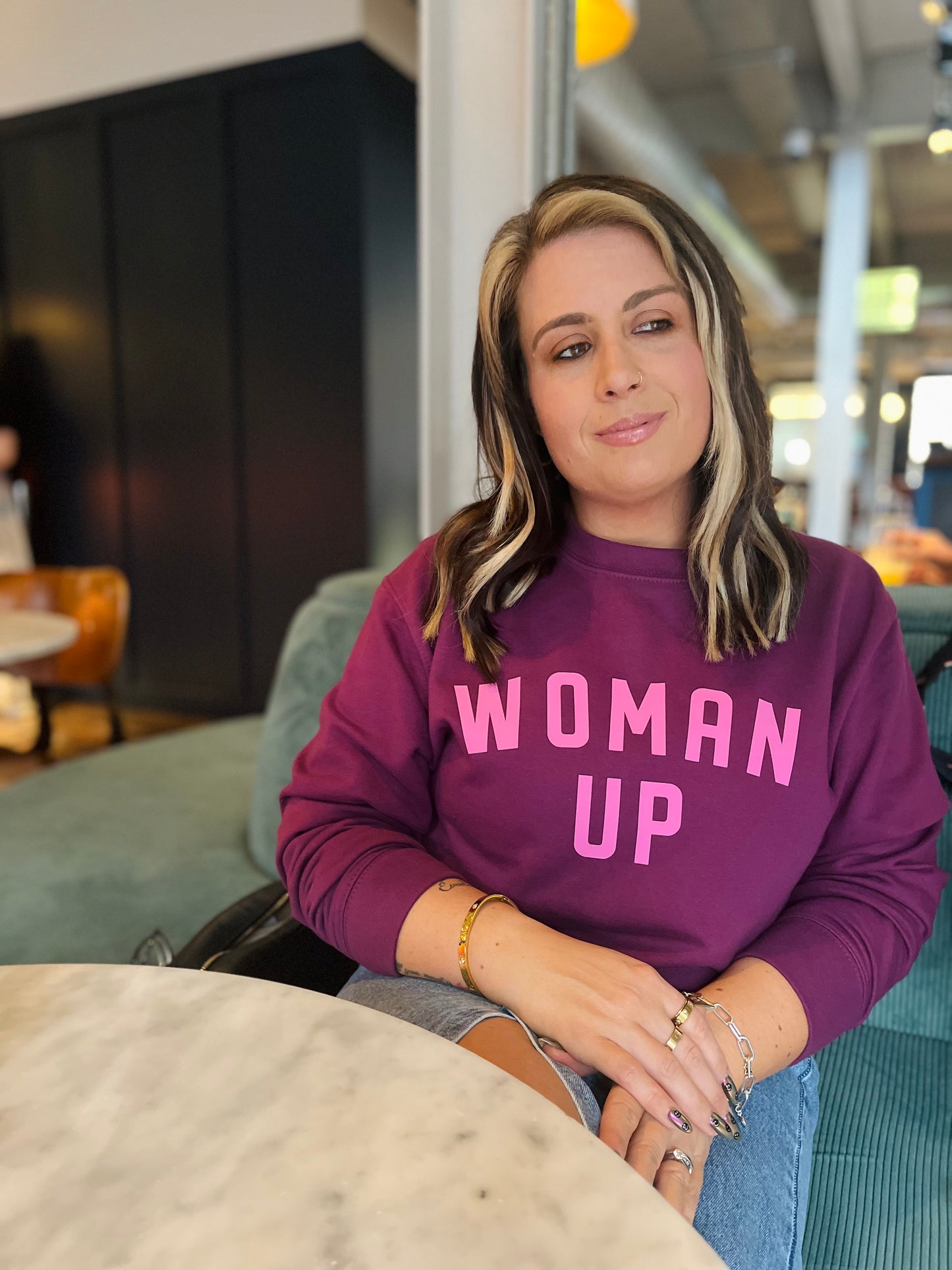 WOMAN UP SWEATER
